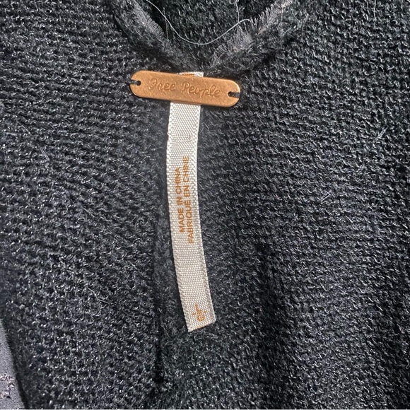 Free People Sequined Knit Sleeveless Wool Blend Sweater Boho Fairy Whimsigoth - Picture 4 of 5